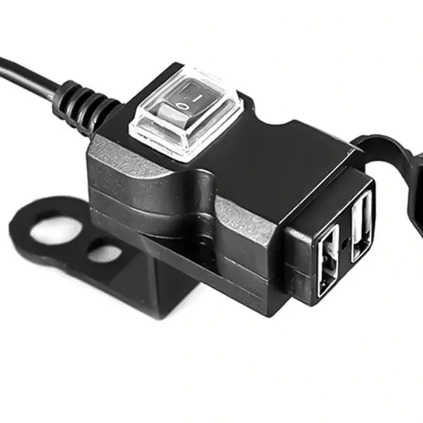Cumpărături sigure Încărcător dual pentru motocicletă USB