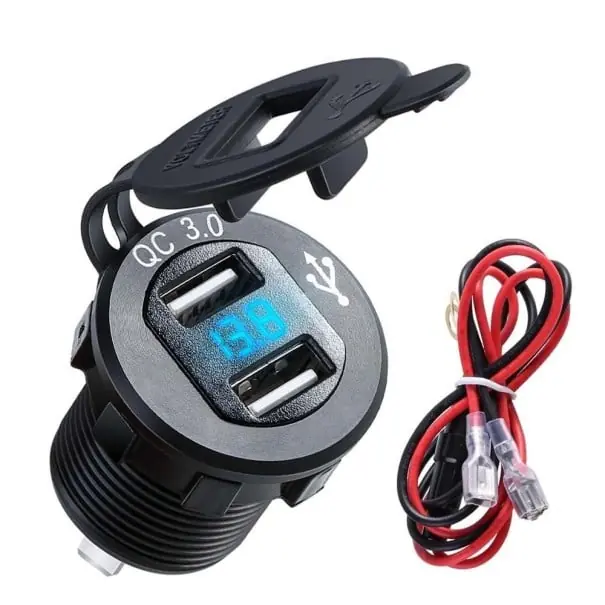 Cumpărături sigure Încărcător dual pentru motocicletă USB B658
