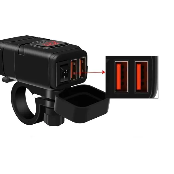 Incarcator dual USB pentru motocicleta A2286 Bestseller