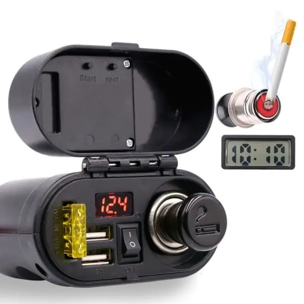 Incarcator dual USB pentru motocicleta A2301 Ofertă exclusivă
