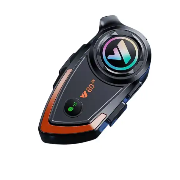 Popular Interfon Bluetooth pentru motocicletă cu microfon fix, rază de acțiune de până la 1000 m, anulare a zgomotului, impermeabil pentru căști rabatabile, de lungă durată cu baterie încorporată