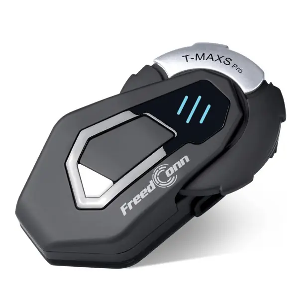 Interfon Bluetooth T-MAX S Pro pentru 6 persoane 2000 m Compatibil cu boxe FreedConn IP65 Micro HIFI V3 A2DP Music FM Ofertă