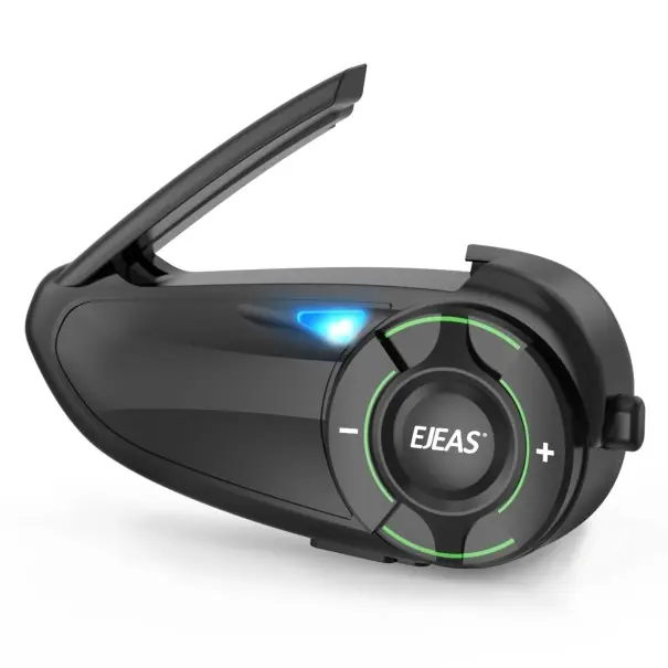 Interfon pentru motocicletă EJEAS Q8 cu conexiune Mesh pentru 6 persoane, Bluetooth 5.1, reducere a zgomotului CVC, IP67, autonomie baterie 17 ore, 1 buc. Ofertă