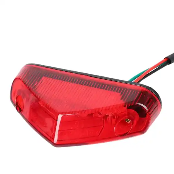 Lampă de frână LED pentru motocicletă, 12V, 8,35 x 43,5 mm, roșie, cu 12 LED-uri și cablu de 26 cm, iluminare de siguranță pentru motociclete Ofertă de sezon