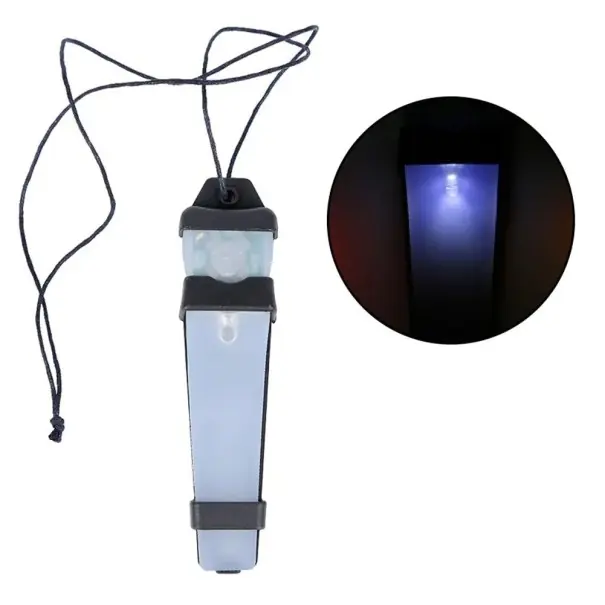 Calitate înaltă Lampă de semnalizare intermitentă tactică de siguranță 11 x 2,6 cm din silicon IP6 pentru cască pentru supraviețuire, vânătoare, drumeții și ciclism