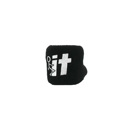 Premium Năsuc universal din bumbac pentru recipientul de lichid de frână al motocicletei 7x7 cm negru cu ilustrarea literelor IT