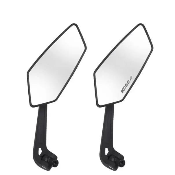 Preferatul clienților Oglinzi retrovizoare pentru motociclete, 2 buc., montare universală, 8 mm și 10 mm, capac ABS negru, cap rotativ la 360°, pentru scutere și motociclete cu capacitate redusă