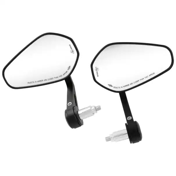 Oglinzi retrovizoare pentru motociclete, oglinzi din aluminiu de 4,8" pentru ghidon de 7/8" și 1", utilizare universală pentru Harley Yamaha Honda Plată sigură