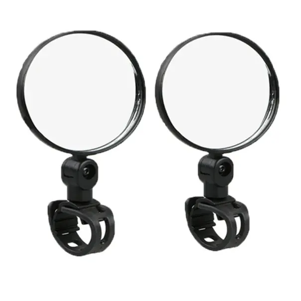 Oglinzi rotunde pentru bicicletă, 2 buc., suport ghidon pivotant negru, diametru 15-35 mm, 7,8 cm, fără unelte Cel mai bun preț