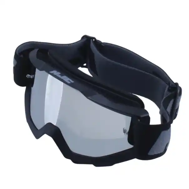 Comandă acum Ochelari de protecție negri pentru motocicletă cu sticlă argintie 20 x 10,3 cm Ochelari de motocicletă împotriva vântului și soarelui Sticlă oglindită și mărime universală