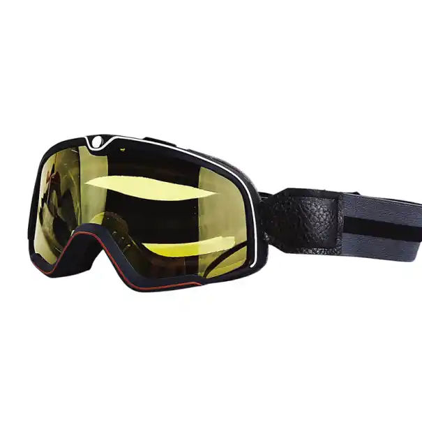 Ochelari de protecție pentru motocicletă cu lentile galbene din PC cu protecție UV de 20 x 9 cm. Ochelari de protecție eleganți pentru motociclete și condus nocturn împotriva strălucirii. Noutate