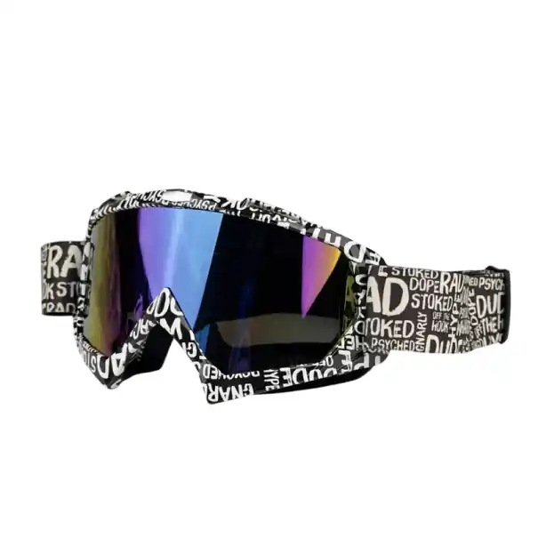 Chilipir Ochelari de protecție pentru motocicletă cu sticlă albastră 18 x 11 cm Ochelari eleganți împotriva vântului și prafului Design retro Ochelari pentru căști de motocicletă