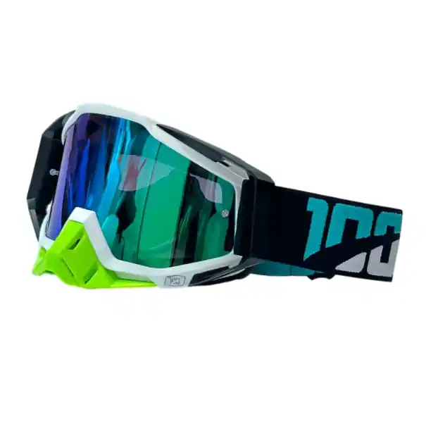 Disponibil imediat Ochelari de protecție pentru motocicletă cu sticlă albastră, protecție UV, ochelari pentru motocicletă, ramă TPU, lentilă PC, ochelari antipraf, dimensiuni 19 x 11 cm