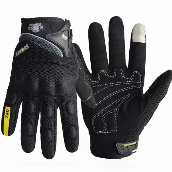 Mănuși de motocicletă respirabile cu degetul întreg, unisex, stil de curse, antiderapante, mănuși sport elegante, durabile, purtabile Cel mai bun preț