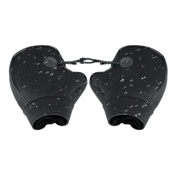 Preferatul clienților Mânuși puternice pentru ghidonul motocicletei 25,5 x 25 x 7,5 cm Impermeabile și rezistente la vânt, negre, pentru iarnă, universale