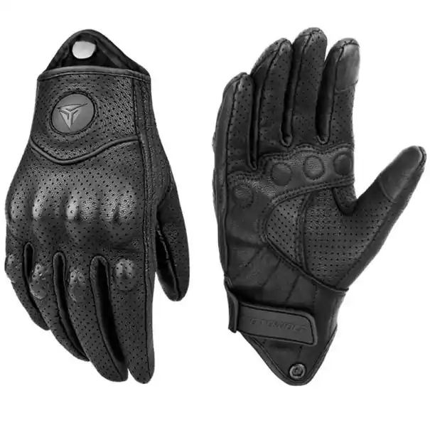 Reduceri Mănuși de motocicletă din piele de capră perforată, vară, iarnă, protecție pentru încheieturi, sport, drumeții, camping, pescuit, fitness, vânătoare