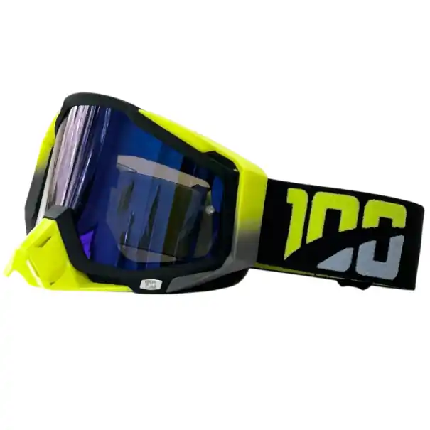 Ochelari de protecție pentru motociclete cu sticlă albastră 19 x 11 cm, protecție UV, ochelari din material TPU și PC, ochelari de motocicletă rezistenți împotriva vântului și prafului Transport gratuit