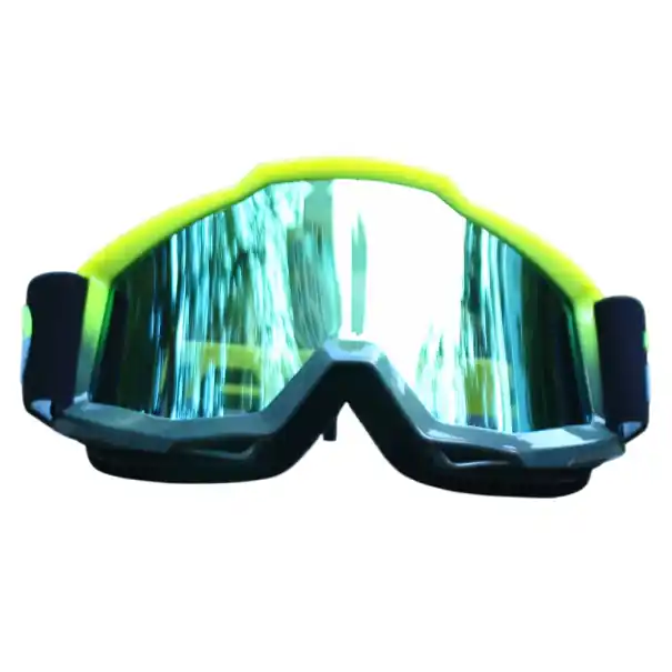Discount Ochelari de protecție pentru motociclete cu sticlă albastră 20 x 10,3 cm Ochelari de motocicletă cu căptușeală din spumă Protecție pentru ochi împotriva vântului și prafului