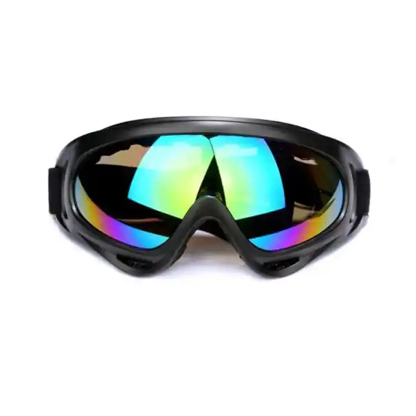 Ochelari de schi pentru motocicletă negri, 18 x 8 cm, sticlă colorată cu protecție UV, ochelari de motocicletă, PC, ABS, ochelari de protecție sport durabili Ofertă de sezon
