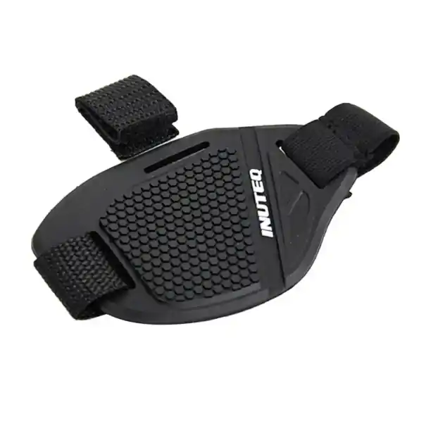 Chilipir Protecție universală antiderapantă din cauciuc pentru cizme de motocicletă 8,5x11,5 cm cu curea elastică 30 cm Protecție schimbător de viteze