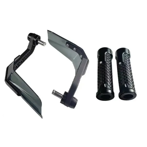 Bestseller Protecție universală împotriva vântului pentru ghidonul motocicletelor, scuterelor și bicicletelor electrice, protecție pentru manete de frână, întărire din aluminiu și set de mânere