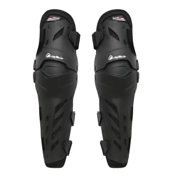 Cumpără online Protecții genunchi pentru motociclete și ciclism 43,5 x 15,5 cm Set de genunchiere din PVC Echipament de protecție durabil împotriva impactului asupra motocicletei și bicicletei