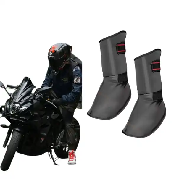 Protector de glezne rezistent la vânt, gri închis Protecție pentru gleznă pentru motocicletă Mărime universală Livrare gratuită