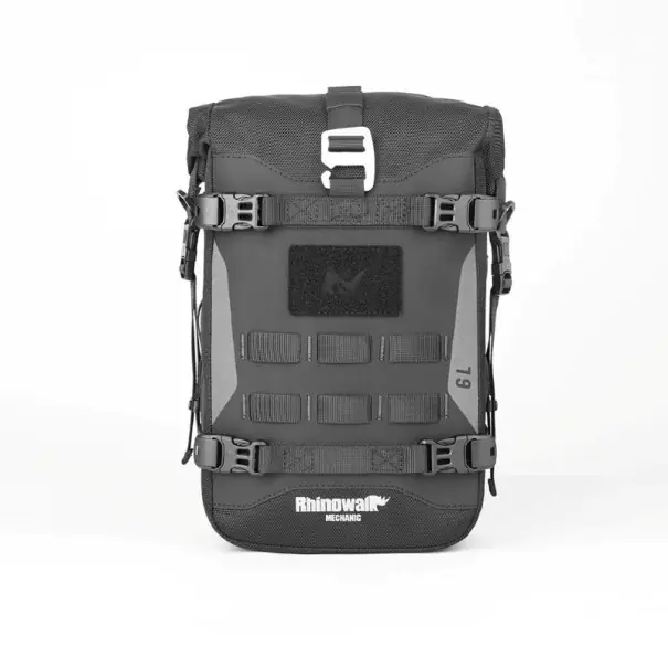 Preferatul clienților Rhinowalk geantă motocicletă impermeabilă 6L 21 × 10,5 × 32–48 cm neagră geantă rulată pentru motocicletă bagaj de călătorie