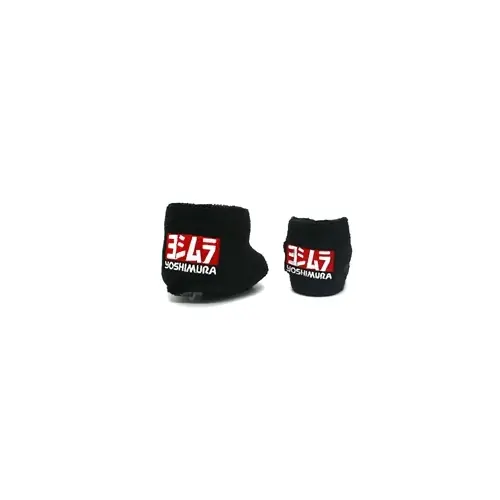 Super ofertă Set 2 bucăți de huse universale pentru rezervorul de lichid de frână din bumbac frotir negru protecție împotriva scurgerilor de lichid și radiațiilor UV Yoshimura