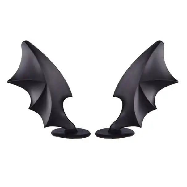 Set de 2 aripioare de cască din silicon, decorațiuni drăguțe din cauciuc cu ventuză, accesorii pentru cască unisex, decorațiuni detașabile pentru o suprafață netedă Calitate înaltă