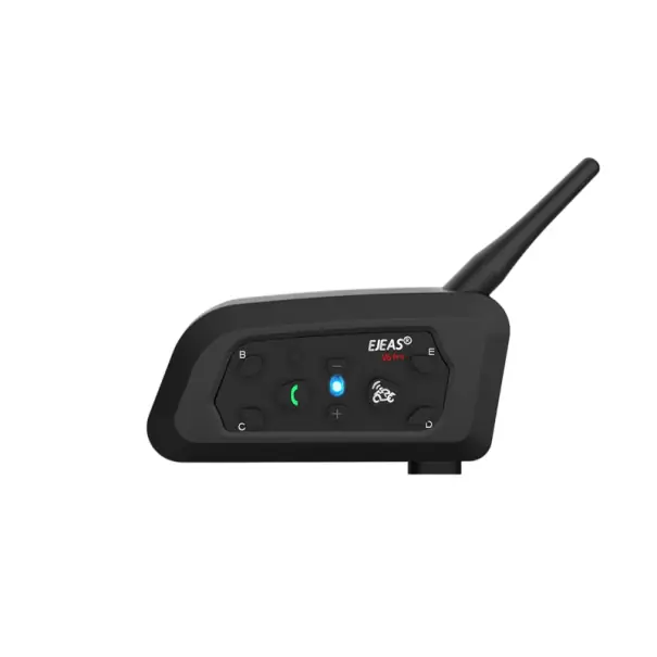 Set de 2 interfoane EJEAS V6 Pro Plus cu o rază de acțiune de 800 m, Bluetooth 5.1, IP67, reducere a zgomotului CVC și o durată de viață a bateriei de până la 18 ore Reduceri