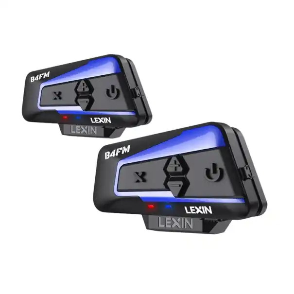 Livrare expres Set de 2 interfoane Lexin B4FM-X Bluetooth 5.0 2000 m pentru 10 persoane DSP CVC reducere zgomot Radio FM IP67 USB-C Control vocal