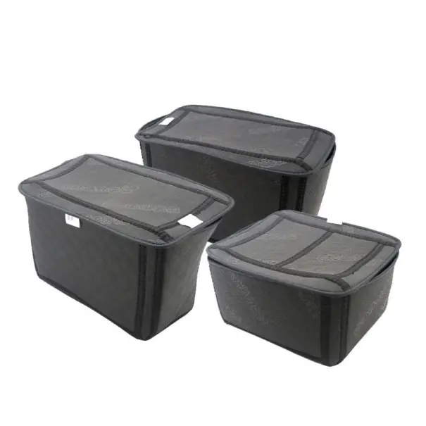 Set de genți interioare pentru motociclete pentru cutii din spate și laterale organizatoare textile 24 × 37,5 × 31 cm negre bagaje pentru motocicletă Ofertă de sezon