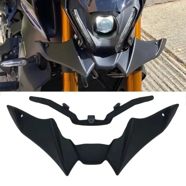 Chilipir Spoiler frontal extensie aripă pentru Yamaha MT-09 SP 2021-2023 capac de protecție din plastic ABS negru mat