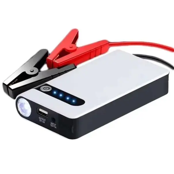 Powerbankă de pornire 800A Starter portabil pentru auto 12V cu port USB și lanternă LED Dispozitiv multifuncțional pentru pornirea de urgență a bateriilor Doar azi