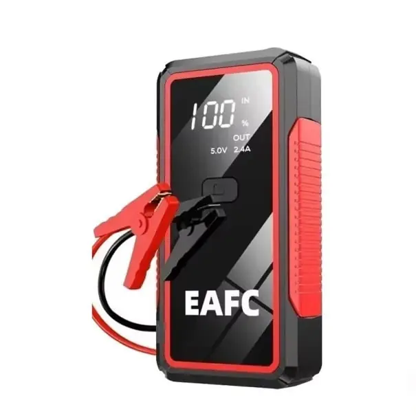Powerbankă de pornire EAFC 2000A 12 V Powerbankă cu lanternă LED ieșire USB 5V/2A Starter compact pentru mașină, SUV și motocicletă Chilipir