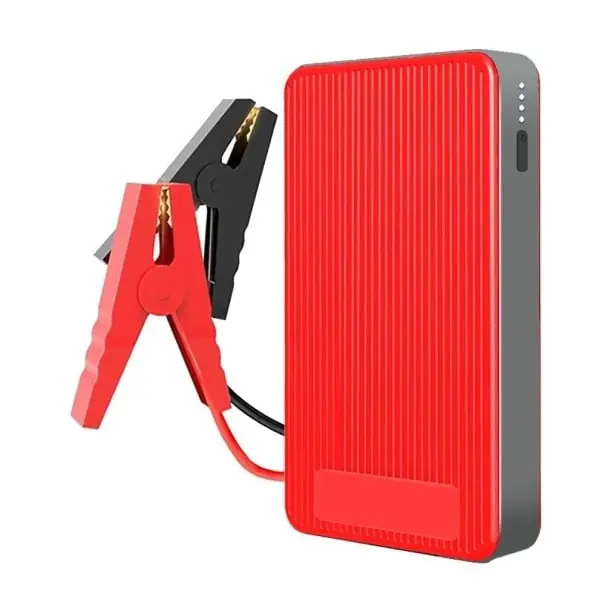 Popular Startovací powerbancă 1200A 8000 mAh Starter portabil pentru mașini 12V cu port USB și lanternă LED Dispozitiv de urgență compact pentru baterii