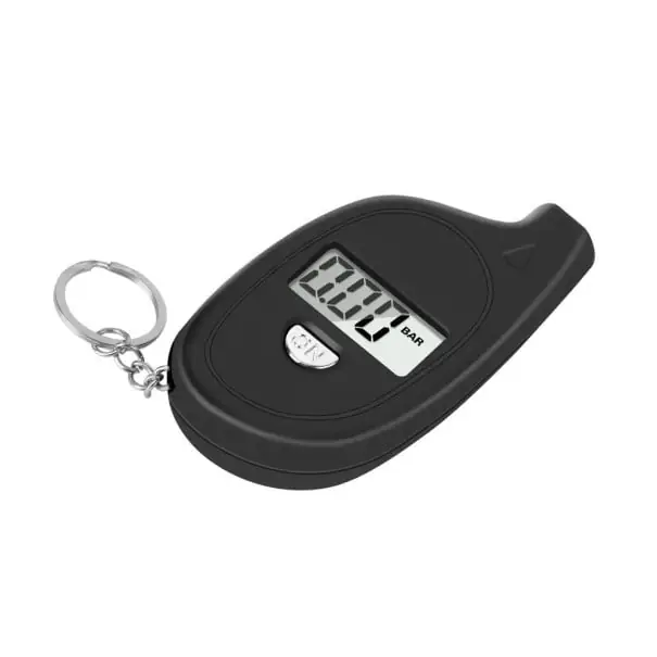 Ofertă de sezon Manometru digital pentru presiunea anvelopelor 6,1x3,4x1,1 cm Manometru cu afișaj LCD Alarmă de securitate pentru mașină și motocicletă Monitor portabil de presiune