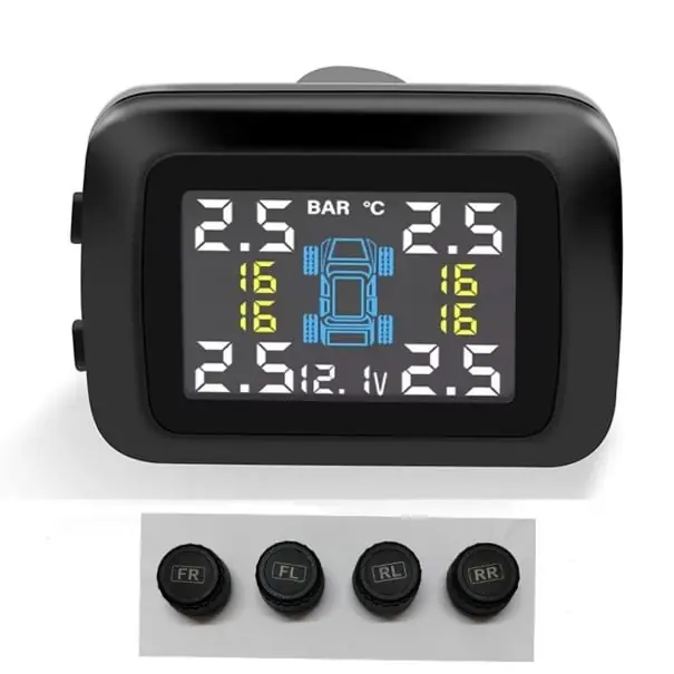 TPMS pentru bricheta Set 4 buc senzori externi 0–5 bar monitorizare presiune și temperatură anvelope cu display Cumpără online