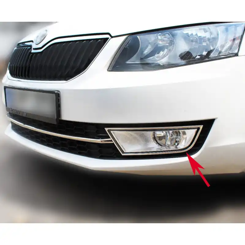 Reducere extra Set ornamente crom proiectoare SKODA Octavia III 2012-2016 Pre-Facelift - CROM5570
