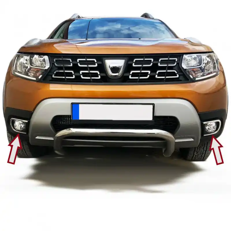 Set ornamente crom proiectoare DACIA Duster II 2018-prezent - CROM5500 Ieftin