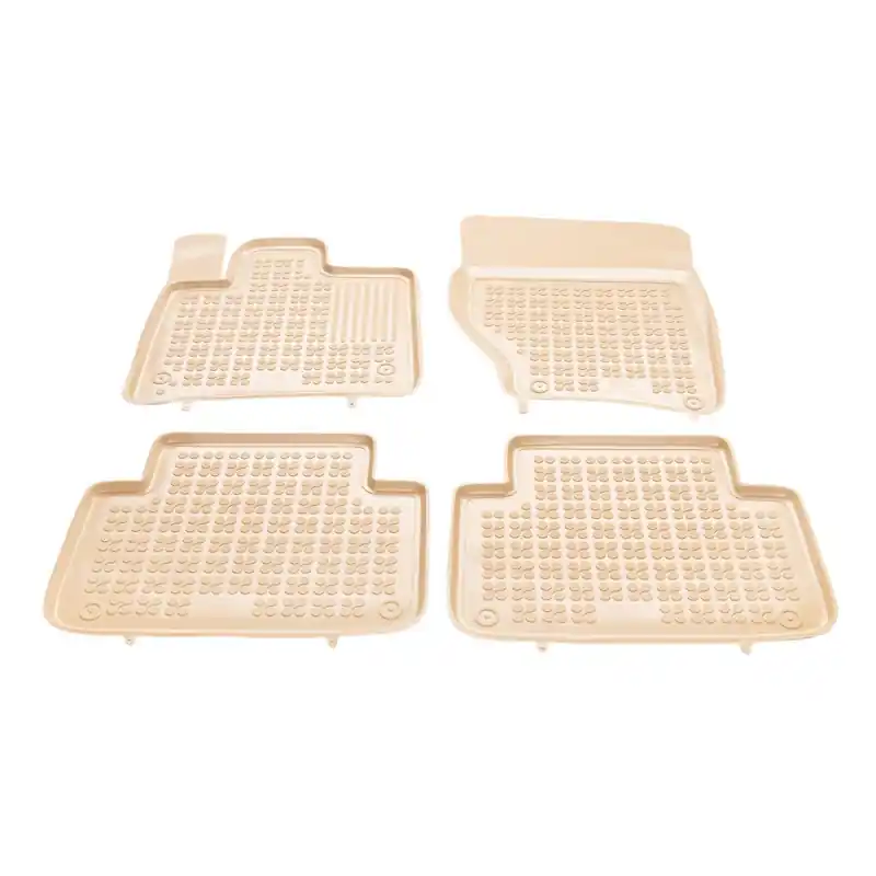 Covorase auto AUDI Q7 I 2005-2015 (5 locuri) - TPE - tip tavita - bej - REZAW PLAST Ofertă specială