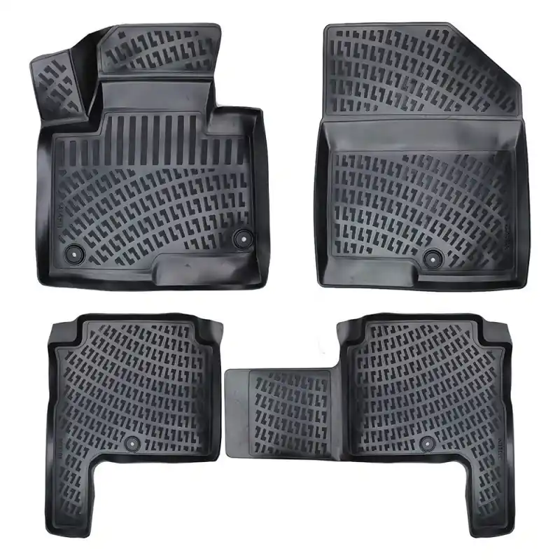 Covorase auto HYUNDAI Santa Fe III 2012-2018 (5 bucati) - TPE - tip tavita - UMBRELLA Preferatul clienților