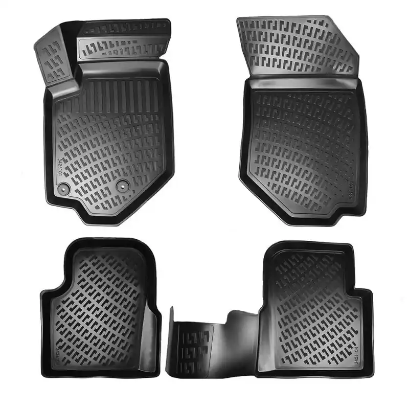 Plată securizată Covorase auto PEUGEOT 208 II 2019-prezent (5 bucati) - TPE - tip tavita - UMBRELLA