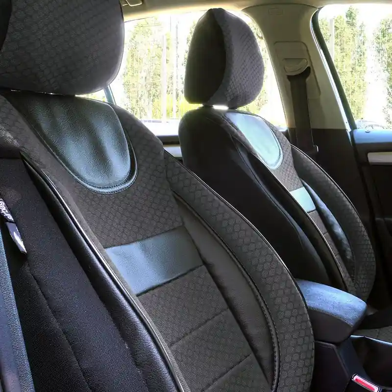 Calitate înaltă Huse scaune auto compatibile AUDI A4 B5 1994-2001 - Dynamic - Culoare: negru + gri