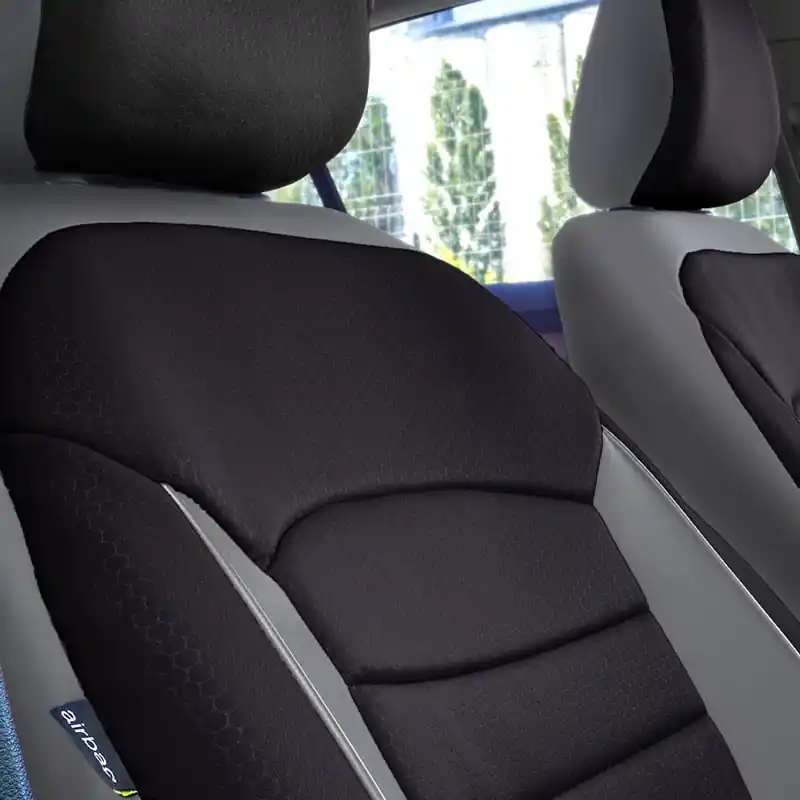 Ultima șansă Huse scaune auto compatibile FORD Focus II 2004-2010 - Urban - Culoare: negru + gri