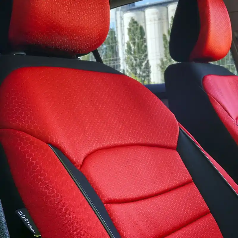 Calitate înaltă Huse scaune auto compatibile LAND ROVER Freelander I 1997-2006 (4 usi) - Urban - Culoare: negru + rosu