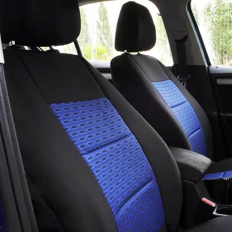Reducere Huse scaune auto compatibile OPEL Astra G 1998-2009 - Premium Lux - Culoare: negru + albastru