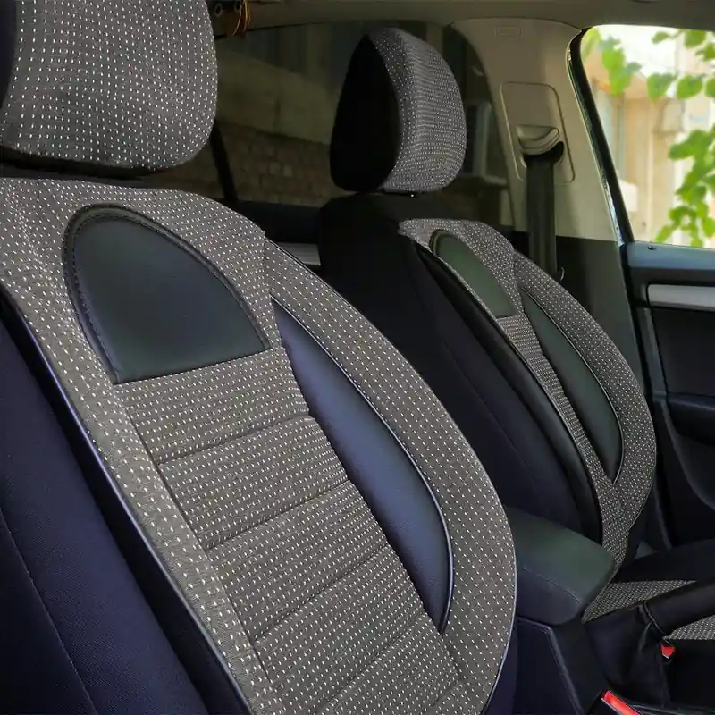 Lichidare de stoc Huse scaune auto compatibile SEAT Ibiza III 2002-2008 - Racing - Culoare: negru + gri
