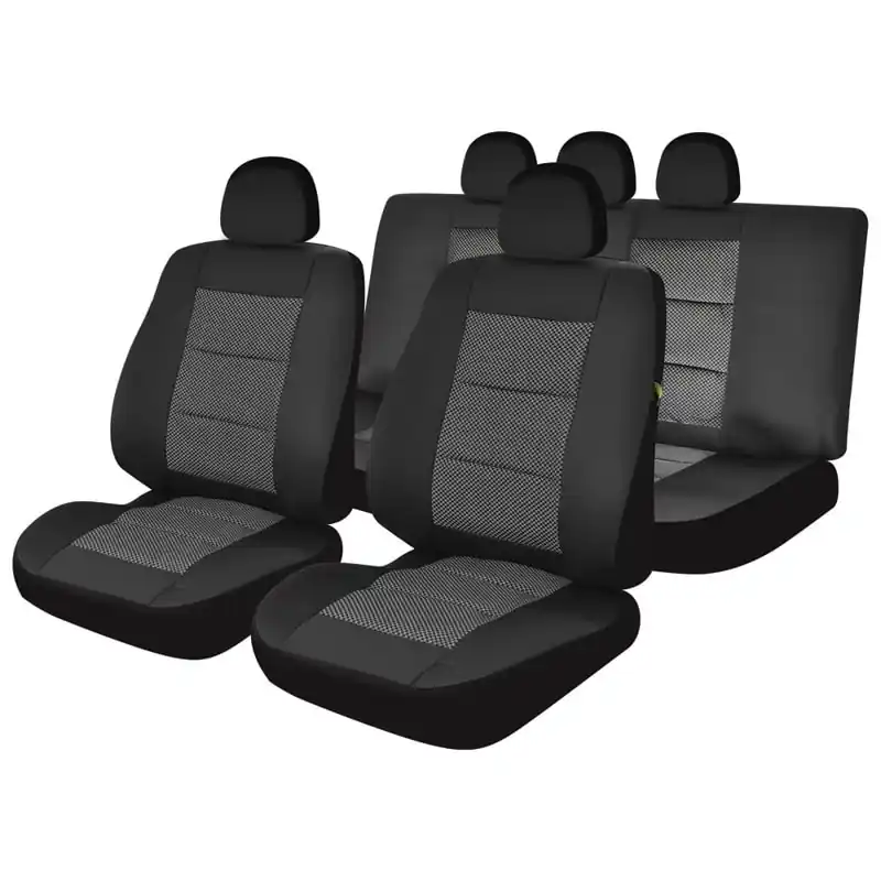 Ofertă limitată Huse scaune auto compatibile SKODA Fabia II 2007-2014 - Premium Lux - (UMB2) Culoare: negru